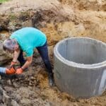 Een nieuwe septic tank in gebruik nemen